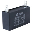Black 12uF Generator Capacitor Generator CBB61 12uF 50/60Hz 350VAC Fan Motor BX