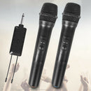 2Pieces Wireless Microphone Handheld with Receiver for Karaoke Speech