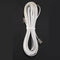 White 6P2C RJ11 Long 6m (20 ft) Phone Extension Cord RJ11 White RJ11 6P2C m N9E5