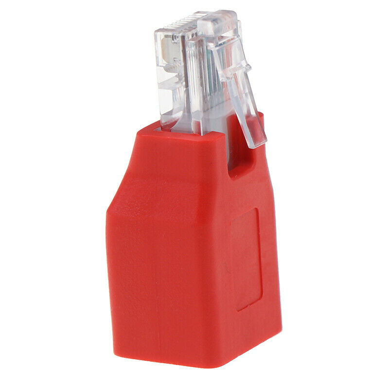 RJ45 Male to Female Connected Crossover Cable  Adapter Conver JR