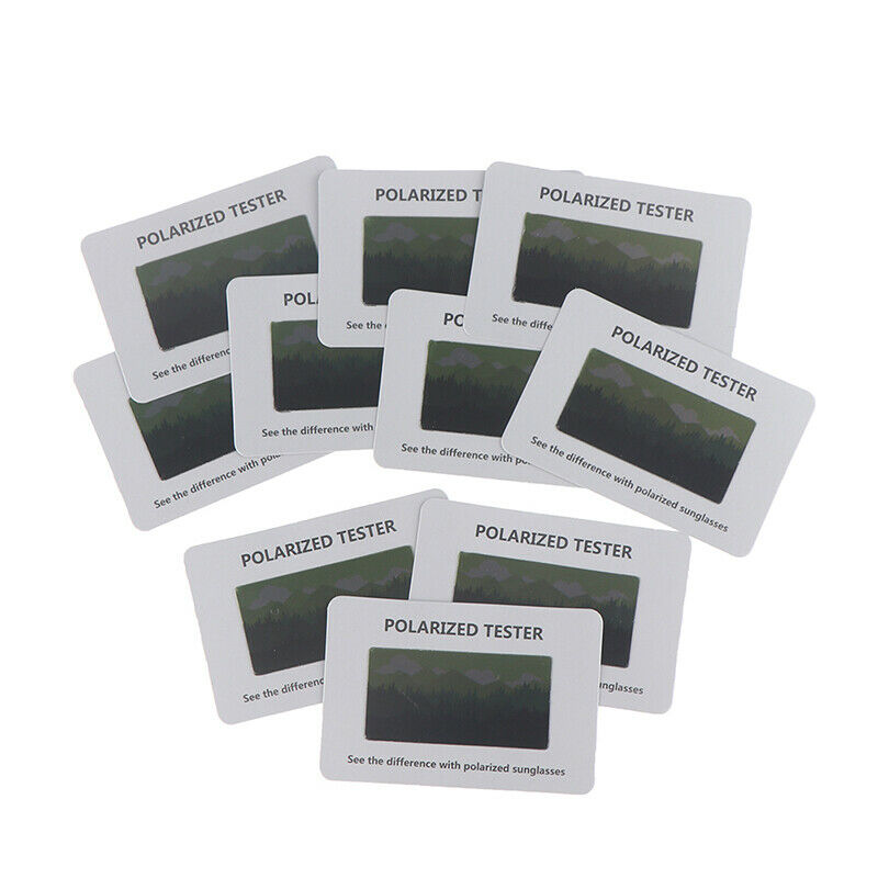 10Pcs Anti Blue Light Purple Test Card Glasses Reusable Polarized Vision T Nw