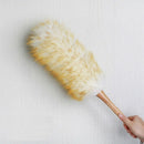 Modern Dust Sweeping Furniture Lambswool Duster Wood Handle Home Cleaning S