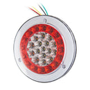 6.6" Round Red/Amber 56LED Truck Trailer Brake Stop Turn Signal Tail LightsB Ew