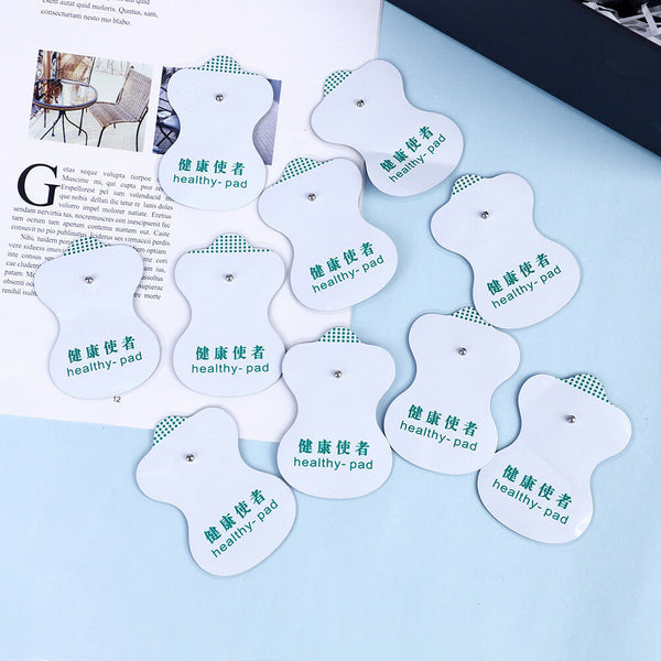 10Pcs Snap On Replacement Electrode Pads Cable For Tens Unit  Massager Ew