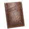 2-Sided Vertical Credit Card Holder, Leather Minimalist Wallet 5 Slots, Thin