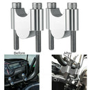 Universal Motorcycle ATV Handlebar Riser Adapter Aluminum 28mm(1-1/8") Plated