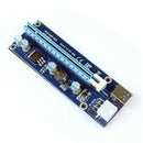 Pci-E Express 1X 4X 8X 16X Extender Riser Card Adapter 6 Pin Dc-Dc Power Ca D2O1