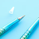 Mermaid Pen Gift Fish Pen Set Ballpoint Pens Blue Ink Case Gifts Pen for Ch L8X6