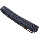 Men Casual Canvas Belt Elastic Rubber Concise Belt Metal Buckle Belt Blue w I4R4