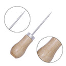 3pcs Wooden Handle Awl Leather Craft
