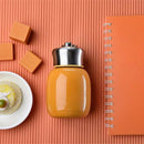 200ml Kids Stainless Hot Water Cup Double Insulate Mug Vacuum Flask Orange