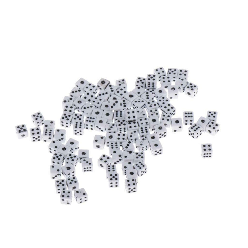 100pcs 6 Sided Dice 5mm For Dungeons And Dragons Party Table Games