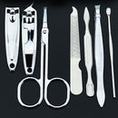 Nail Care 7pcs Cutter Cuticle Clipper Manicure Pedicure Kit Case Gift Set OZ