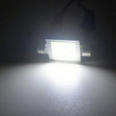 2 X White Xenon 36mm Car COB LED License Plate Light 6418 C5W 4W LED Bulbs
