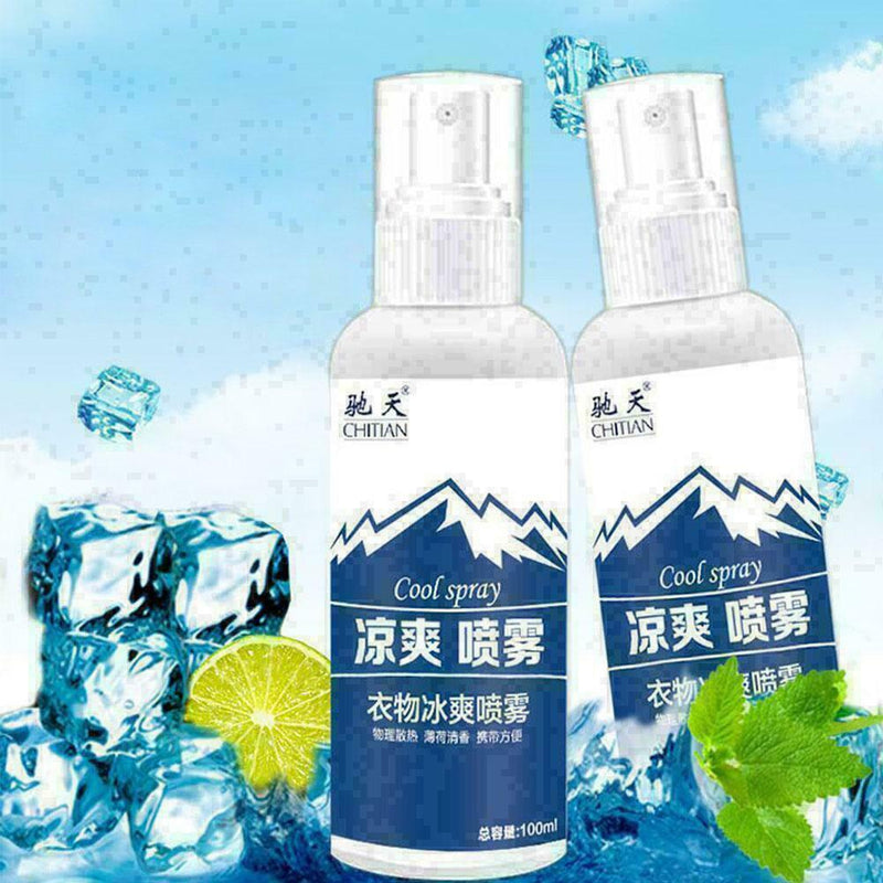 Outdoor Sports Cooling Spray Refreshing Anti-perspirant Spray/ Anti-heatstr R6K0