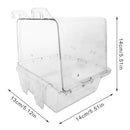 Pet Acrylic Bathtub Birds Bathroom Cage Food Feeder For Birds Parrots Macaws