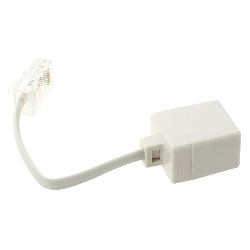 Male to Female 4 Pin RJ11 Plug Telephone Adapter Cable N1G7