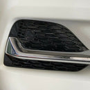 Auto Accessory Front Fog Lights Lamp Eyelid Eyebrow Cover Trim Chrome Fit f Q1Y4