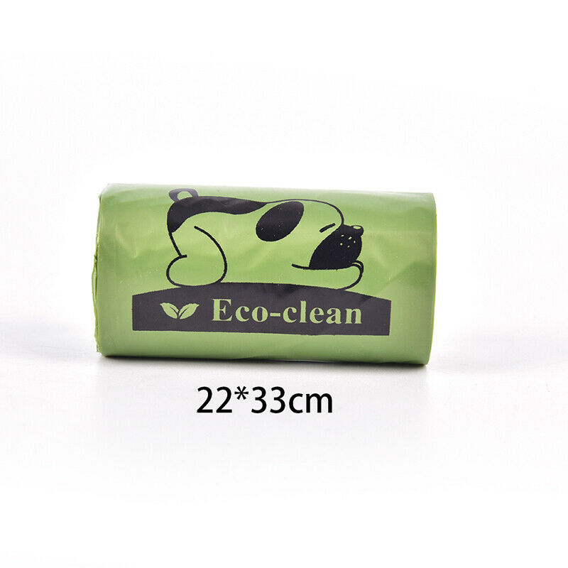 8Rolls/120Pcs Degradable Pet Waste Poop Trash Bags Dog Cat Cleaning GarbageS Hn