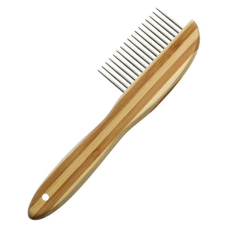 2X(Pet Comb With Long Stainless Steel Teeth Removed Matted Fur, Knots And T
