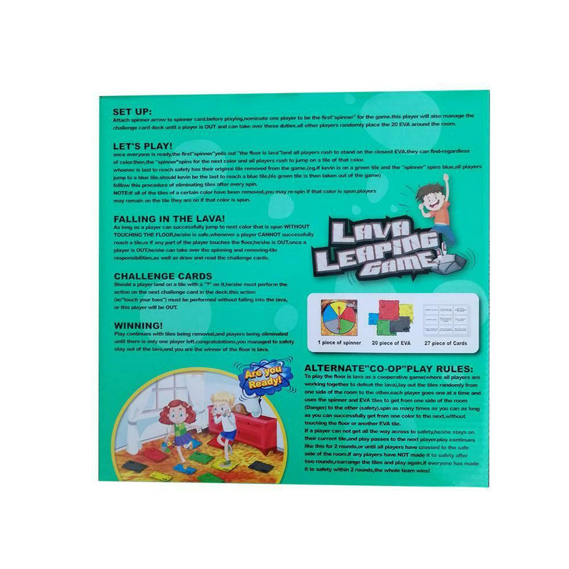 The Floor Is Lava hildren's Rotating Card Game Card Family Board Game
