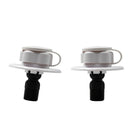2 Pieces RV White City Water Fill Inlet Flange Plastic with Check Valve RV Parts