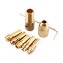 7x Small Electric Drill Bit Collet Micro Twist Drill Chuck for Rotary Tool Kit x