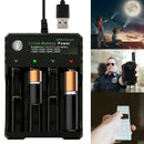 For 18350 Li-ion Battery 4-slot 3.7V Rechargable Intelligent USB Charger