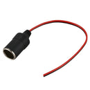 Car Charger Power Cigarette Lighter Female Socket Black w Cable C7Z8