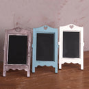 Wood Chalkboard Stand Blackboard for Wedding Party Coffee bar Blue