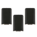 For Microsoft Xbox 360 S Battery Back Cover Door Protector Lid Black - Pack of 3