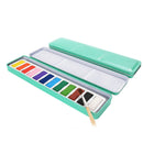 12 Colours Portable With Box Gift Solid Watercolor Set Professional Art Supplies