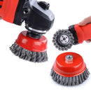 Durable Twist Knot Semi Flat Wire Wheel Cup Brush Angle Grinder Tool K DPQ