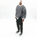 1/6 Stripes Hoodies Suit for 12 inch HOT TOYS /  Male Figures Body -
