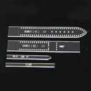 4pcs/Set Leathercraft Tool Acrylic Watch Strap Band Stencil Templates 20mm