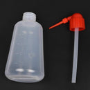 Red Cap Clear White Plastic Laboratory Measuring Squeeze Bottle 500ml P9L6