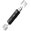 5IN1 USB OTG Card Reader Micro-USB 3.1 Type-C Memory SD Card Adapter For Phone