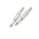 2pcs 6.35mm Male Plug 6.5mm Connector Mono Audio Plug Jack Microphone Plug  Z