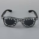 Rock Punk Goth Party Sunglasses Rivet Glasses Hip Hop Dress Up Costume Prop