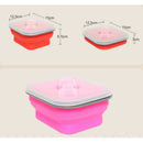 Foldable Lunch Box Food Container Picnic Storage Portable Lunch Bowl Spoon BED