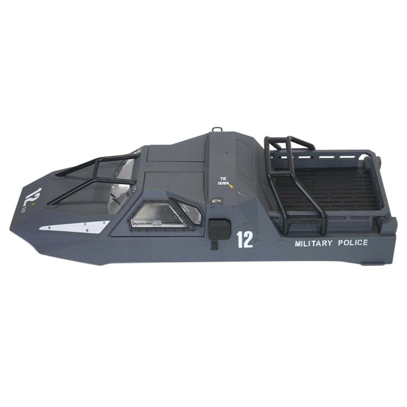 Metal Alloy 1/12 RC Tank Spare Parts Accessories DIY  Car Shell Gray