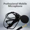3.5mm Jack Clip-on Lapel Mini Lavalier Microphone Mic For Smart Cell Phone