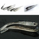 10pcs Soft Lure Silicone Tiddler Bait Fluke Fish Fishing Saltwater Fishing Hooks