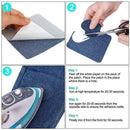 20X Iron-on Elbow Knee Repair Denim Jeans Patches Sewing Applique DIY Craft J7