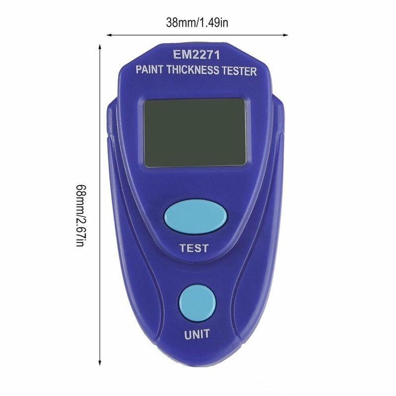 Car LCD Digital Coating Paint Thickness Gauge Meter Tester Painting Measure Tool