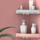 Plastic Corner Shelf Bathroom Shelf Organizer Snap Up Caddy Bathroom Shower L1V8