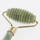 Natural Jade Roller for Face - Facial Neck Body Massager Roller with Double Head