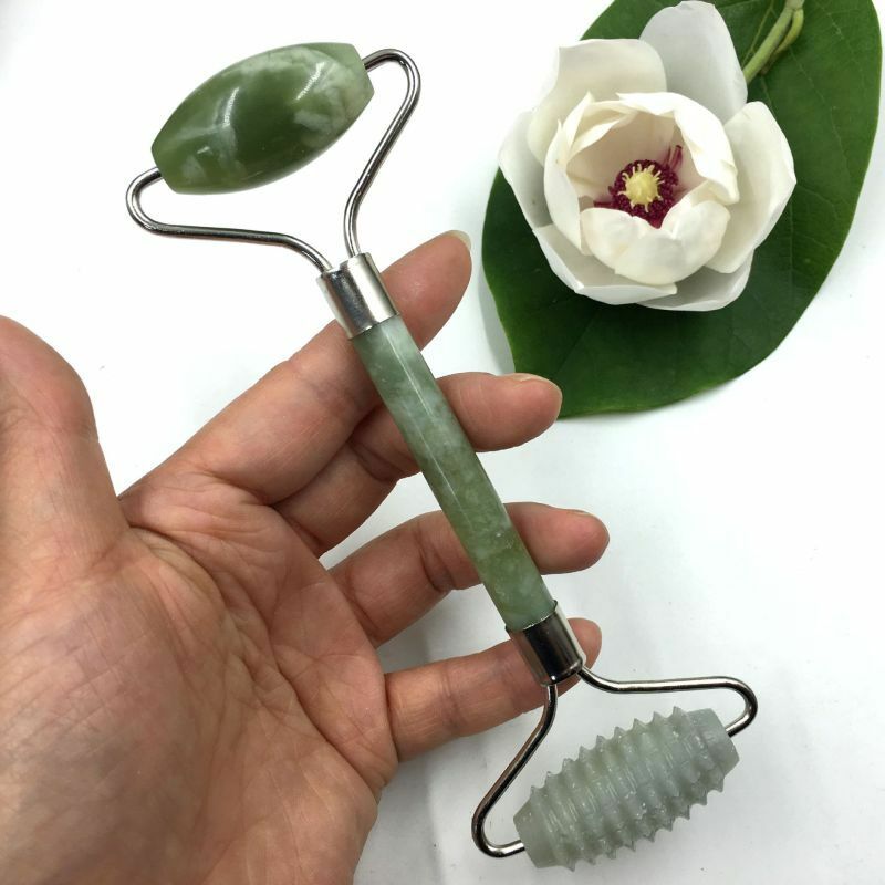 Natural Jade Guasha Face Massage Jade Rollers Facial Body Massager Beauty Tools