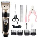 Low Noise Dog Cat Hair Trimmer Rechargeable Pet Animal Grooming Clippers