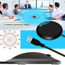 Black USB Conference Computer Laptop Microphone Stereo Condenser Speech Mic